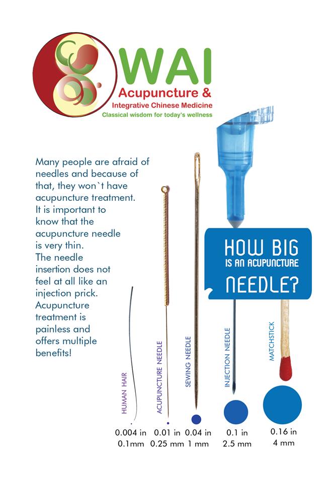 Acupuncture Needle Size Comparison - Wai Acupuncture & Integrative Chinese  Medicine